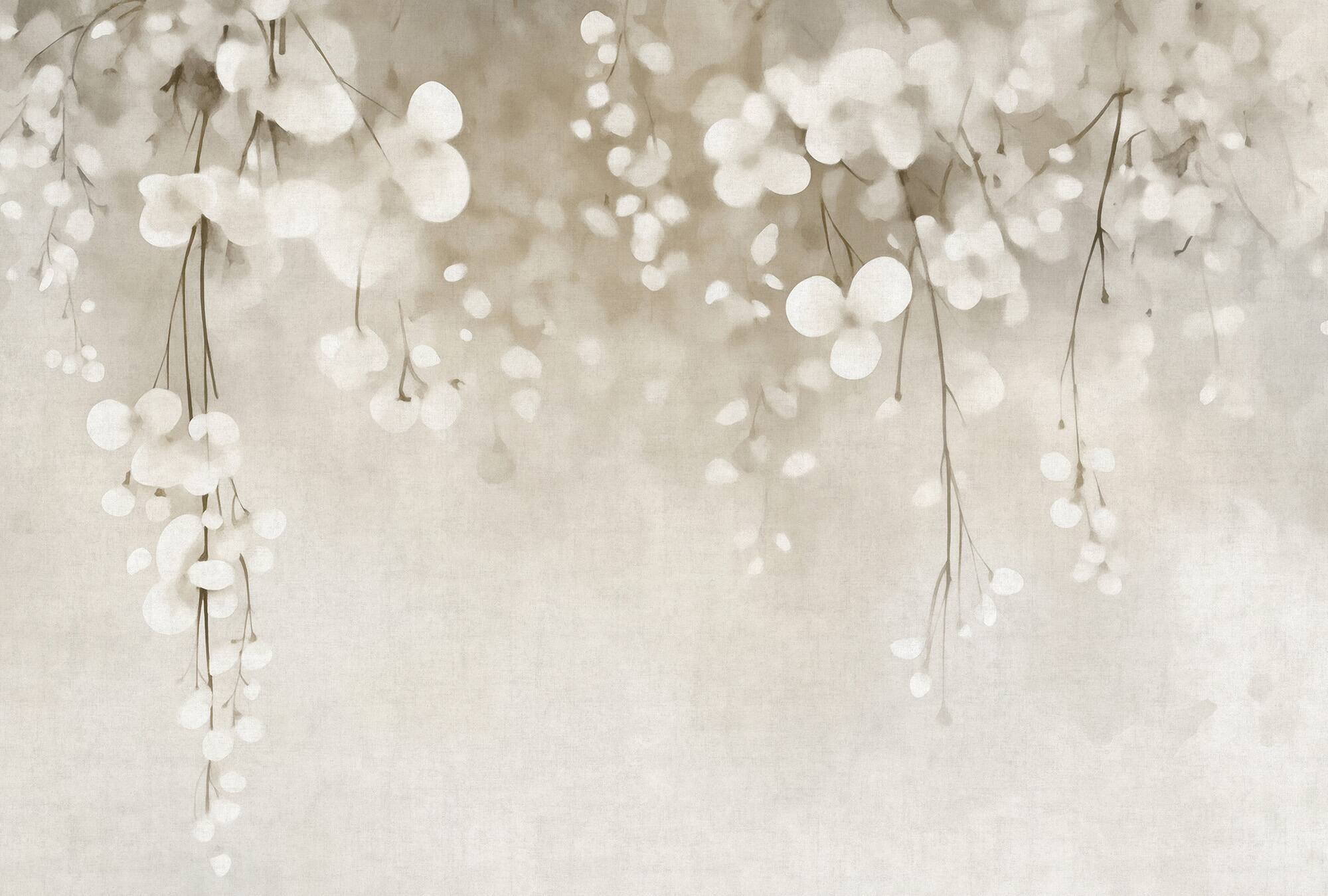 Designs Direct Ivory Rain Gray Wall Mural